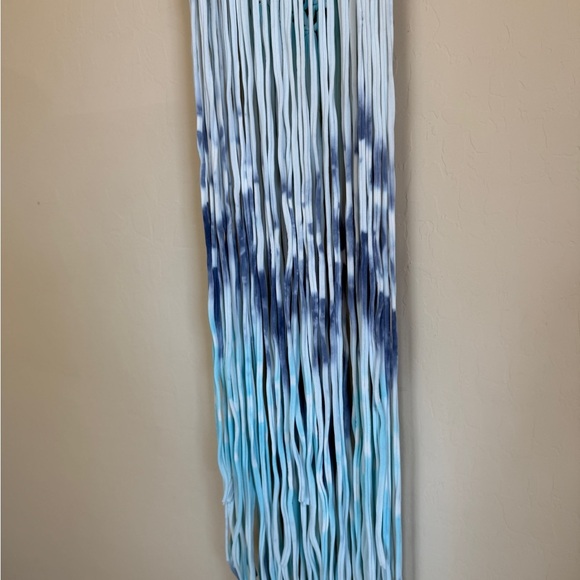 Charmosa Maya Swim Crochet Maxi Length Cover Up Blue White Macrame Resort S - Picture 7 of 9